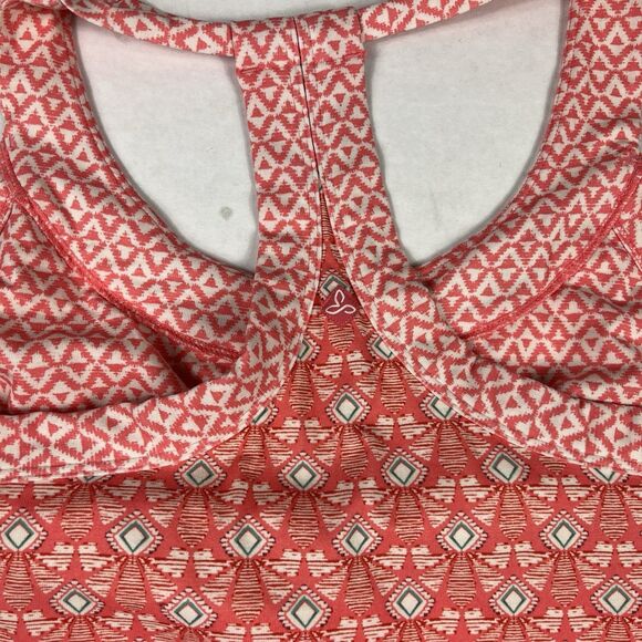 Prana Coral Print Sleeveless Dress M Racerback Boho Stretch Travel Casual - Picture 12 of 13
